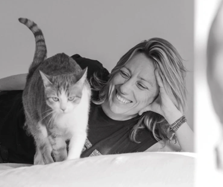 Adeline et son chat